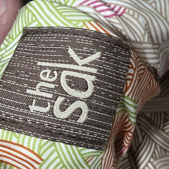 The Sak Gray Leather Crossbody Bag Adjustable Strap Soft Pebbled Leather EUC - Picture 10 of 16